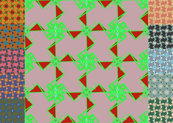 孟菲斯风格抽象背景 几何无缝图案 — 图库矢量图片