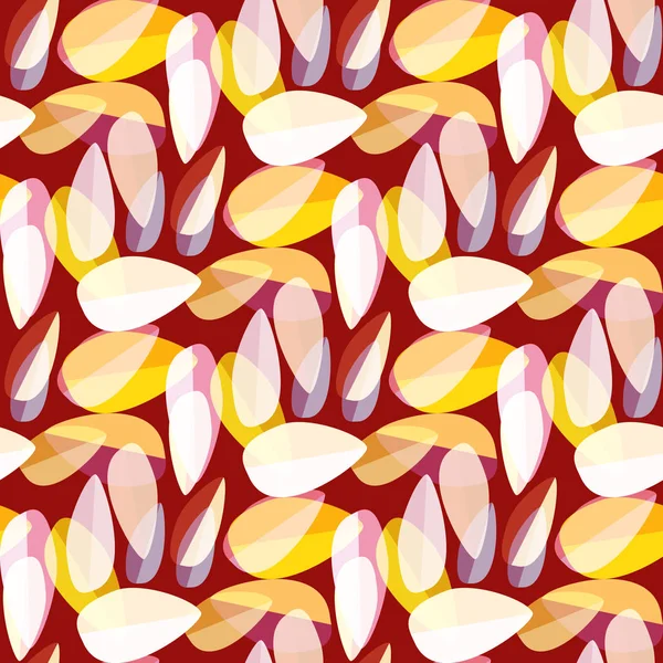 Multicolored Leaves Bright Background Seamless Pattern — Stock Vector