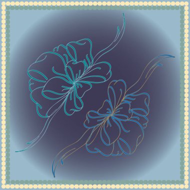 Set çekilmiş yay izole el renk arka plan üzerinde.