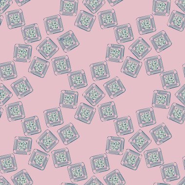 Tanımlama bilgilerini seamless modeli. tatlı tatlı yiyecek, arka plan illüstrasyon.