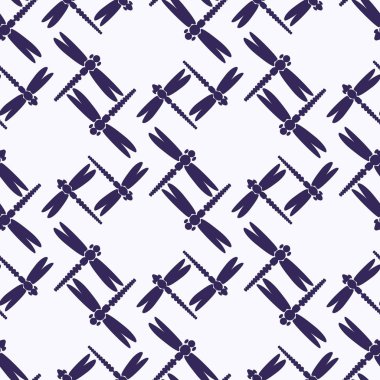 Dekoratif renkli seamless modeli ile şirin yusufçuk