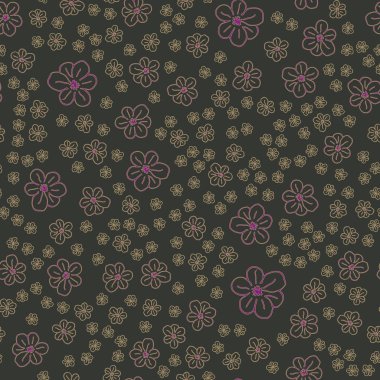 Çiçekler için arka plan ile yeni basit seamless modeli