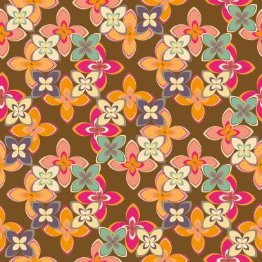 Yeni basit soyut geometrik seamless modeli ile arka plan için çiçekler