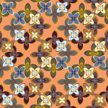 Yeni basit soyut geometrik seamless modeli ile arka plan için çiçekler