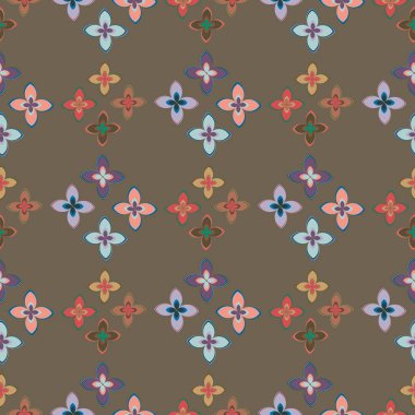 Yeni basit soyut geometrik seamless modeli ile arka plan için çiçekler