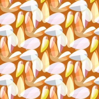 Parlak arka plan Dikişsiz desen çok renkli yapraklarda.