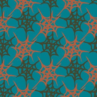 Stilize örümcek ağı seamless modeli. Arka plan, kumaş ve paketleme kullanmak olabilir.