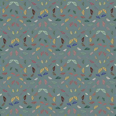 Doodles'ın deniz kabuklarını renkli Dikişsiz desen arka planı için.