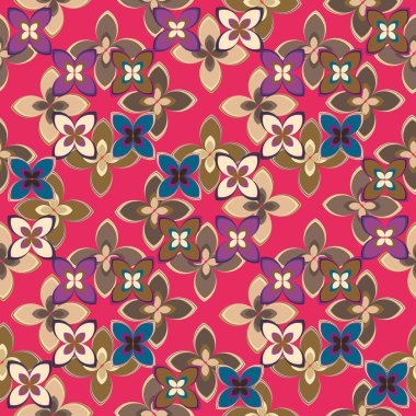 Yeni basit soyut geometrik seamless modeli ile arka plan için çiçekler