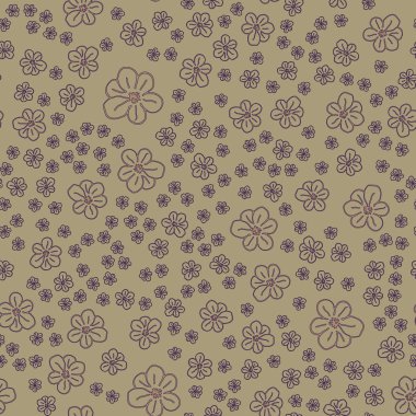 Yeni basit soyut geometrik seamless modeli ile arka plan için çiçekler