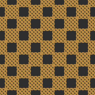 Soyut hasır geometrik seamless modeli. Vektör çizim  