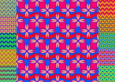 Memfis tarzı zemin. Geometrik seamless modeli. Yinelenen Dekorasyon yazdırma. Sorunsuz ilkel geometrik arka plan.