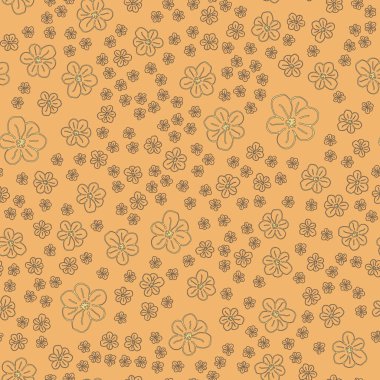 Yeni basit soyut geometrik seamless modeli ile arka plan için çiçekler