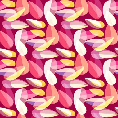 Parlak arka plan Dikişsiz desen çok renkli yapraklarda.