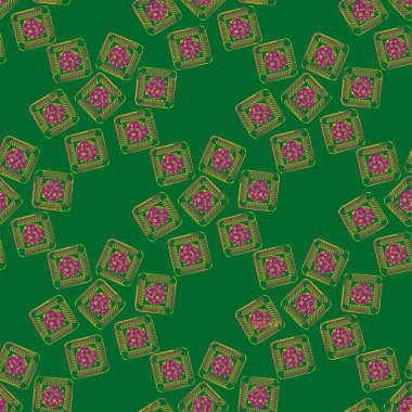 Tanımlama bilgilerini seamless modeli. tatlı tatlı yiyecek, arka plan illüstrasyon.