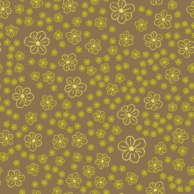 Yeni basit soyut geometrik seamless modeli ile arka plan için çiçekler