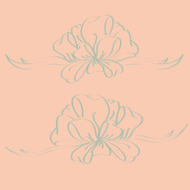 Set çekilmiş yay izole el renk arka plan üzerinde.