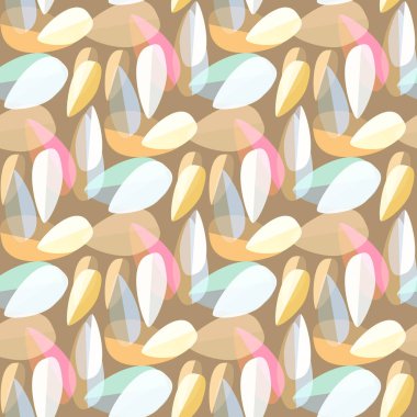 Parlak arka plan Dikişsiz desen çok renkli yapraklarda.