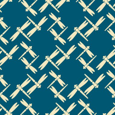 Dekoratif renkli seamless modeli ile şirin yusufçuk