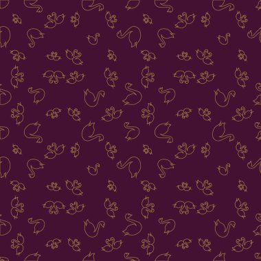 Kuğu renkli parlak seamless modeli