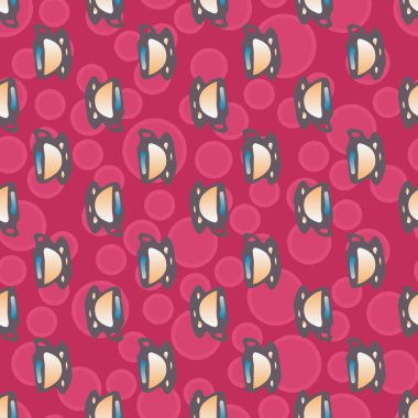 Bardak kahve veya çay arka plan seamless modeli üzerinde noktalı.