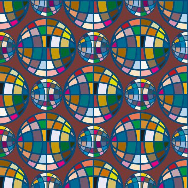 Renk seamless modeli ile işbirliği dünya küre.