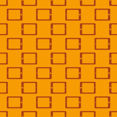 Akıllı telefon veya elektronik tablet Dikişsiz desen arka plan.