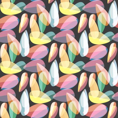 Parlak arka plan Dikişsiz desen çok renkli yapraklarda.