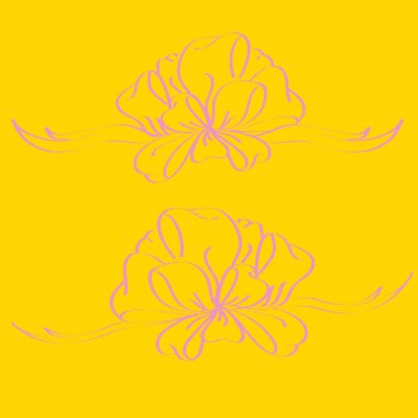 Set çekilmiş yay izole el renk arka plan üzerinde.