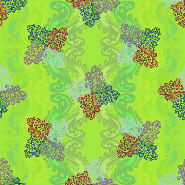 Soyut Dikişsiz renkli desen, vektör çizim