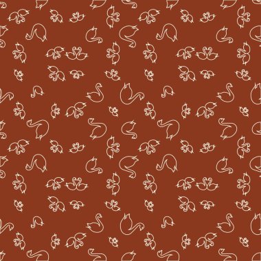 Kuğu renkli parlak seamless modeli