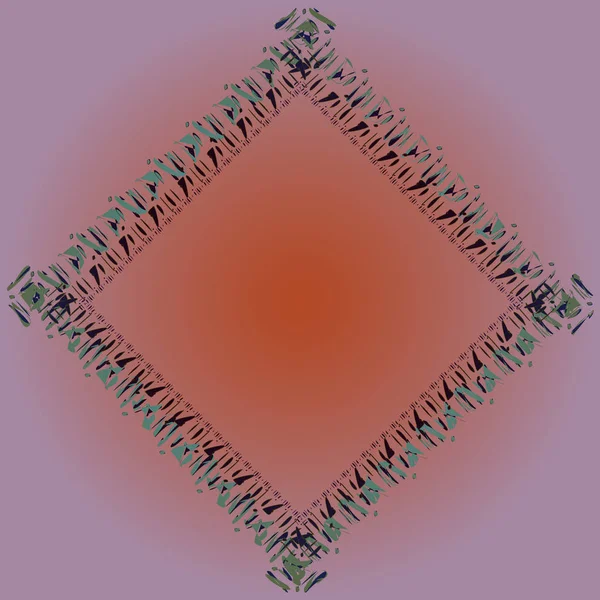 Cadre Tendre Abstrait Avec Ornement Lignes Mixtes — Image vectorielle