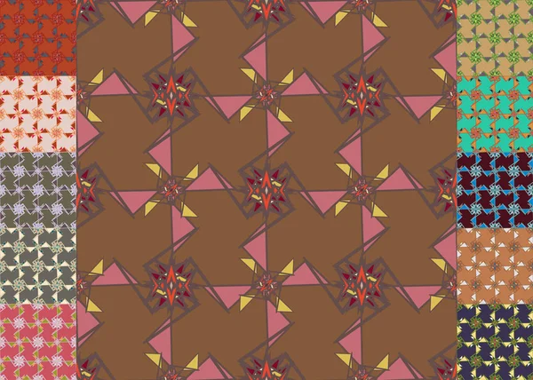 Memphis Stijl Abstracte Achtergrond Geometrische Naadloze Patroon — Stockvector