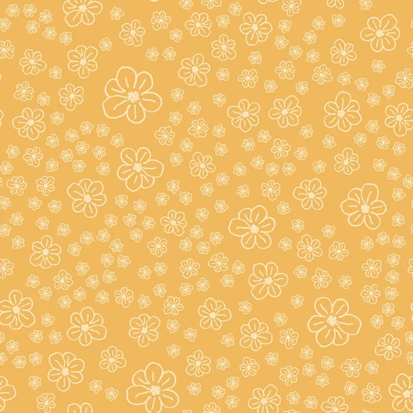 Neue Einfache Abstrakte Geometrische Nahtlose Muster Mit Blumen Als Hintergrund — Stockvektor