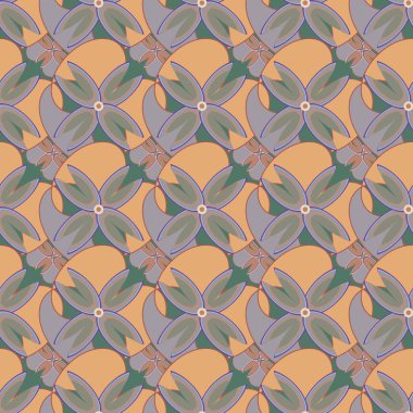 Yeni basit soyut geometrik seamless modeli ile arka plan için çiçekler