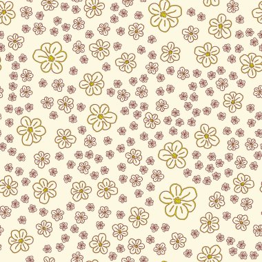 Yeni basit soyut geometrik seamless modeli ile arka plan için çiçekler