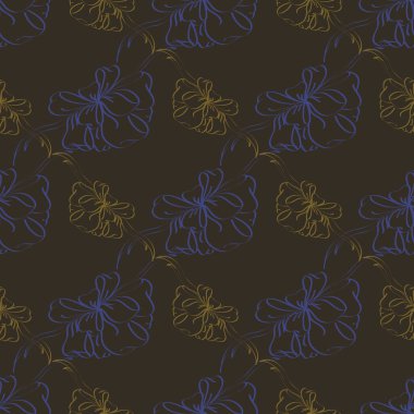 Çok renkli yay ve kurdeleler parlak seamless modeli.