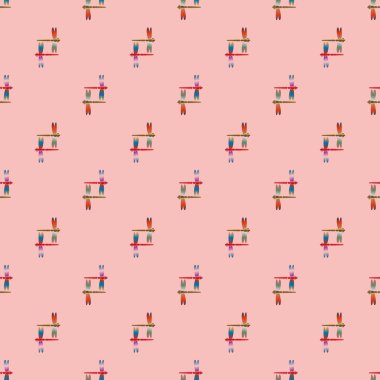 Dekoratif renkli seamless modeli ile şirin yusufçuk