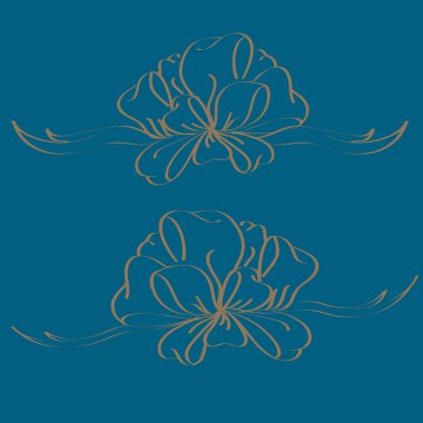 Set çekilmiş yay izole el renk arka plan üzerinde.