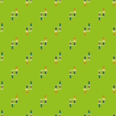 Dekoratif renkli seamless modeli ile şirin yusufçuk