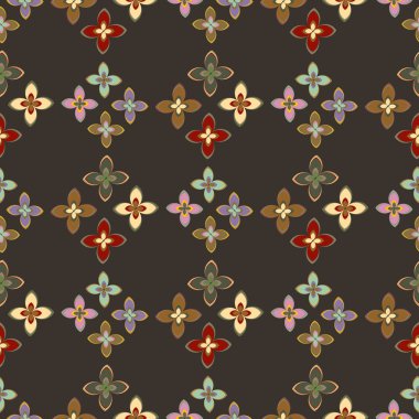 Yeni basit soyut geometrik seamless modeli ile arka plan için çiçekler