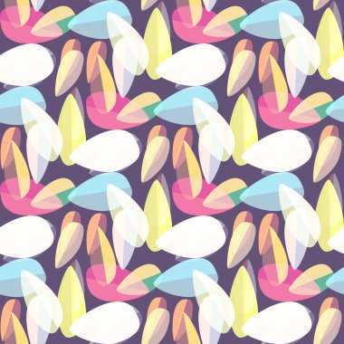 Parlak arka plan Dikişsiz desen çok renkli yapraklarda.