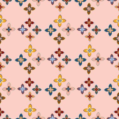 Yeni basit soyut geometrik seamless modeli ile arka plan için çiçekler