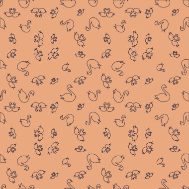 Kuğu renkli parlak seamless modeli