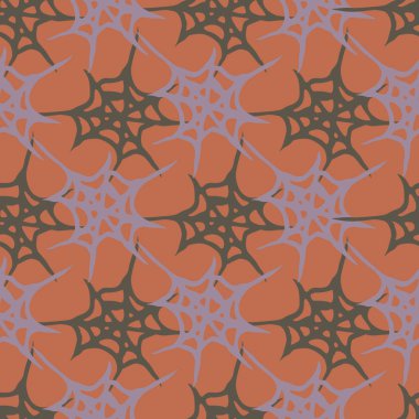 Stilize örümcek ağı seamless modeli. Arka plan, kumaş ve paketleme kullanmak olabilir.