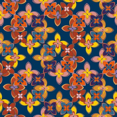 Yeni basit soyut geometrik seamless modeli ile arka plan için çiçekler