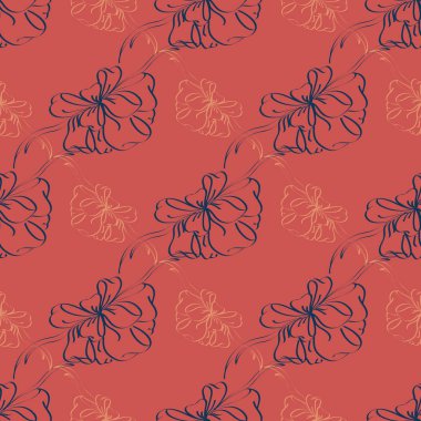 Çok renkli yay ve kurdeleler parlak seamless modeli.