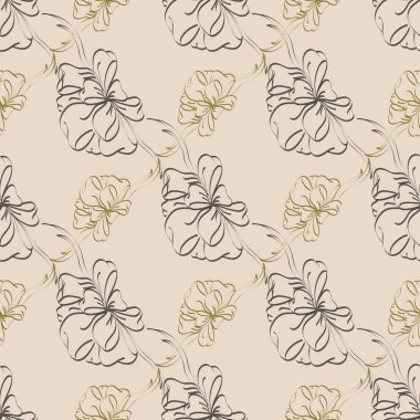 Çok renkli yay ve kurdeleler parlak seamless modeli.