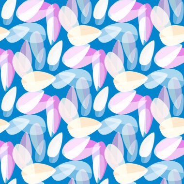 Parlak arka plan Dikişsiz desen çok renkli yapraklarda.