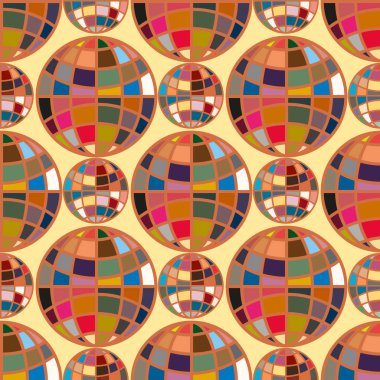 Renk seamless modeli ile işbirliği dünya küre.
